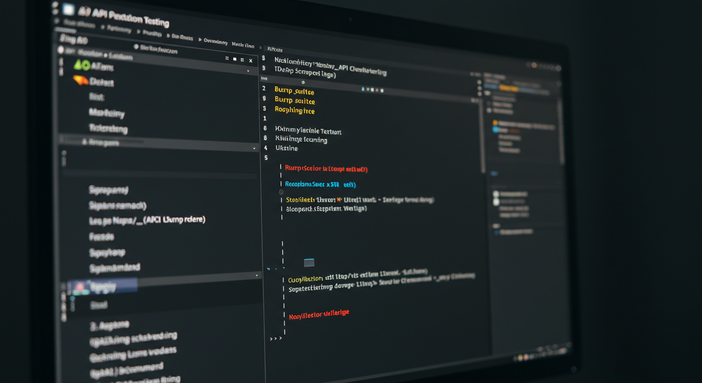 API Security Testing Computer Screen